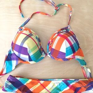 Body Glove plaid bikini Small